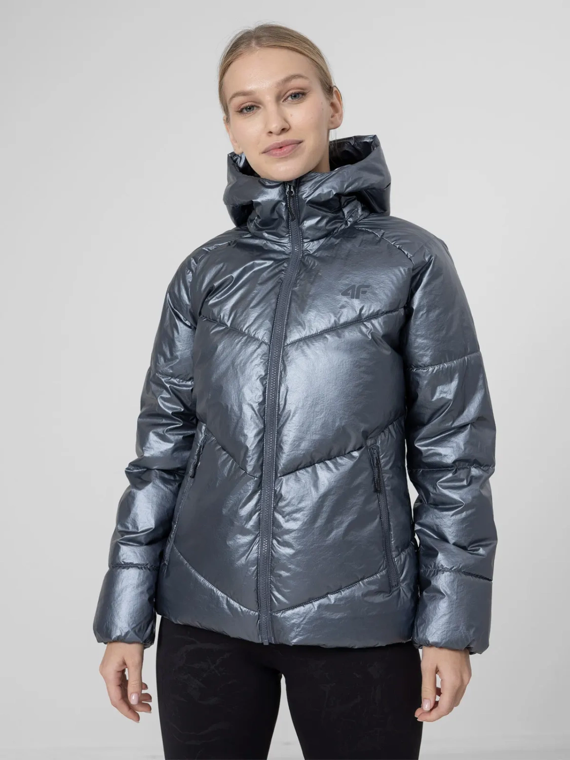 Kurtka damska zimowa puchowa 4F H4Z22-KUDP010-32S