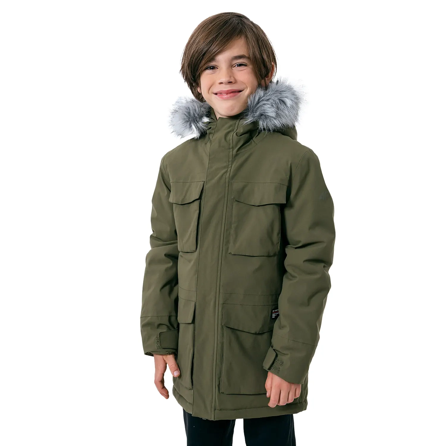 Kurtka dziecięca zimowa 4F HJZ22-JKUM001-43S