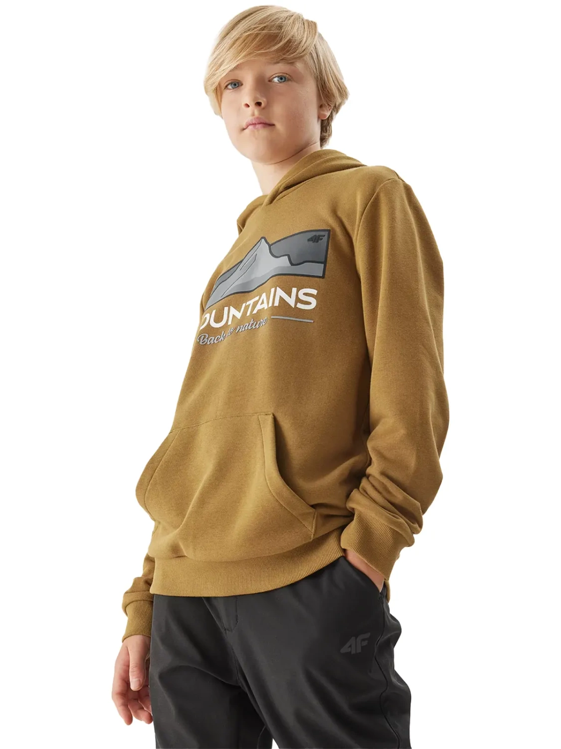 Bluza dziecięca z kapturem 4F 4FJAW23TSWSM634-74S