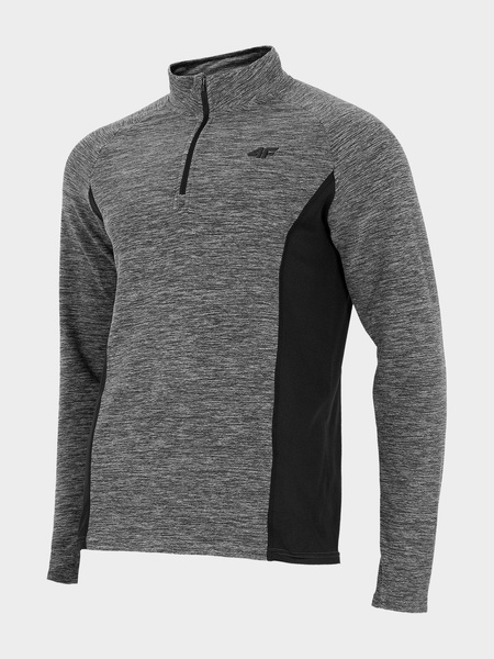 Bluza męska z kapturem rozpinana polarowa 4F H4Z21-BIMP034-24M