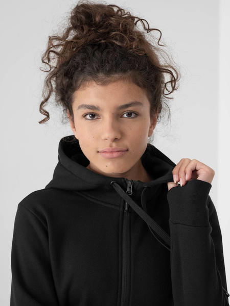 Bluza damska z kapturem rozpinana 4F NOSH4-BLD353-20S