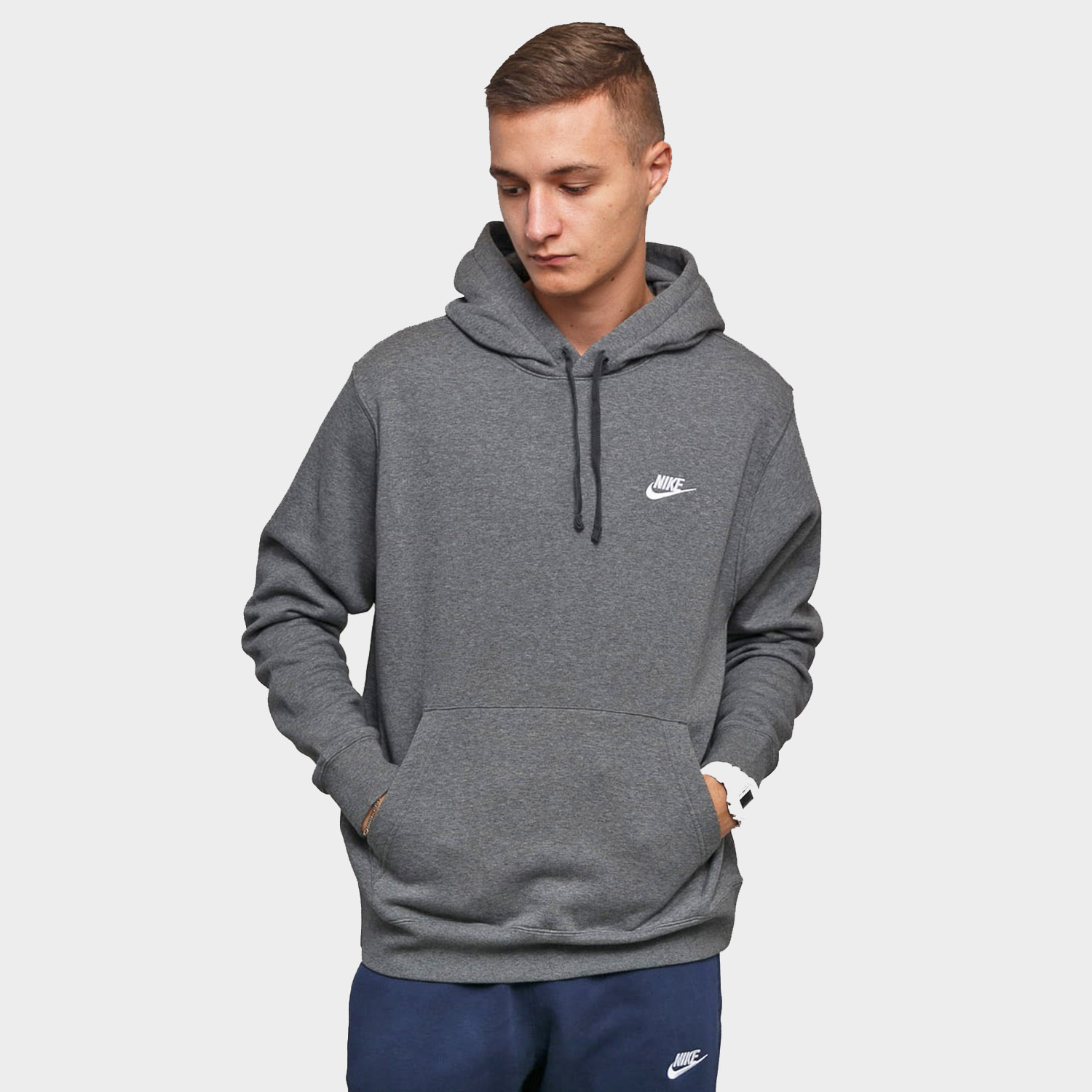 Bluza męska z kapturem NIKE NSW CLUB HOODIE BV2654-071