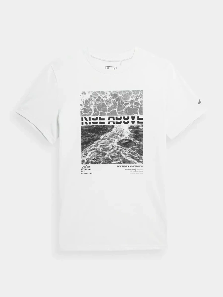 Koszulka męska 4F 4FSS23TTSHM490-11S