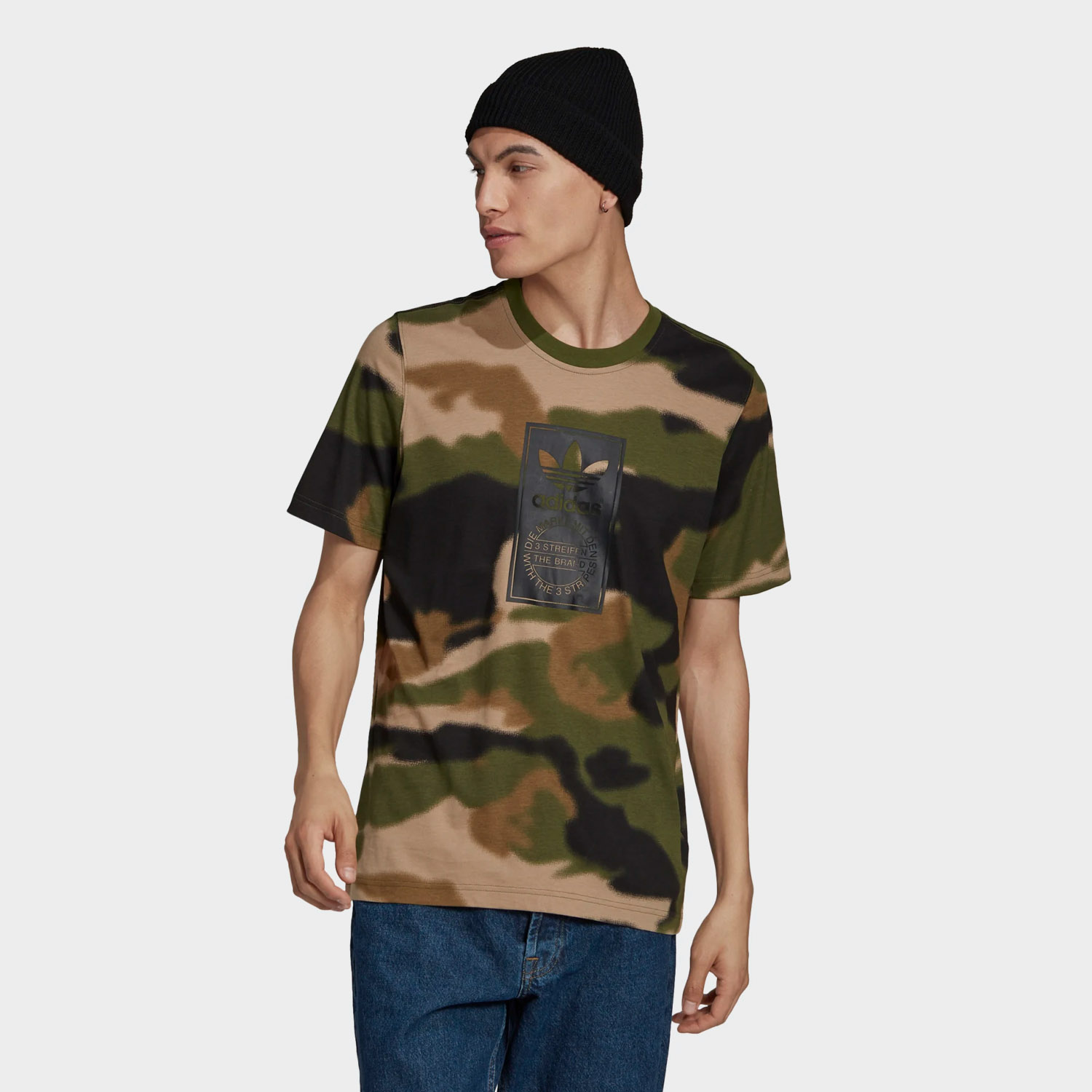 Koszulka męska adidas CAMO AOP TONGUE GN1863