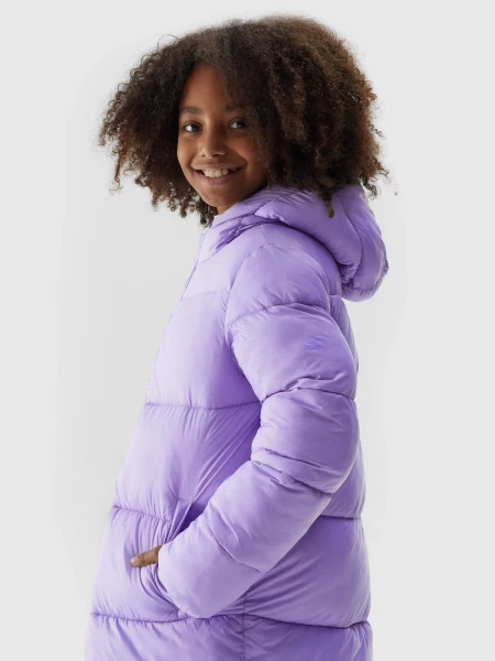 Kurtka dziecięca zimowa puchowa 4F 4FJAW23TDJAF268-34S