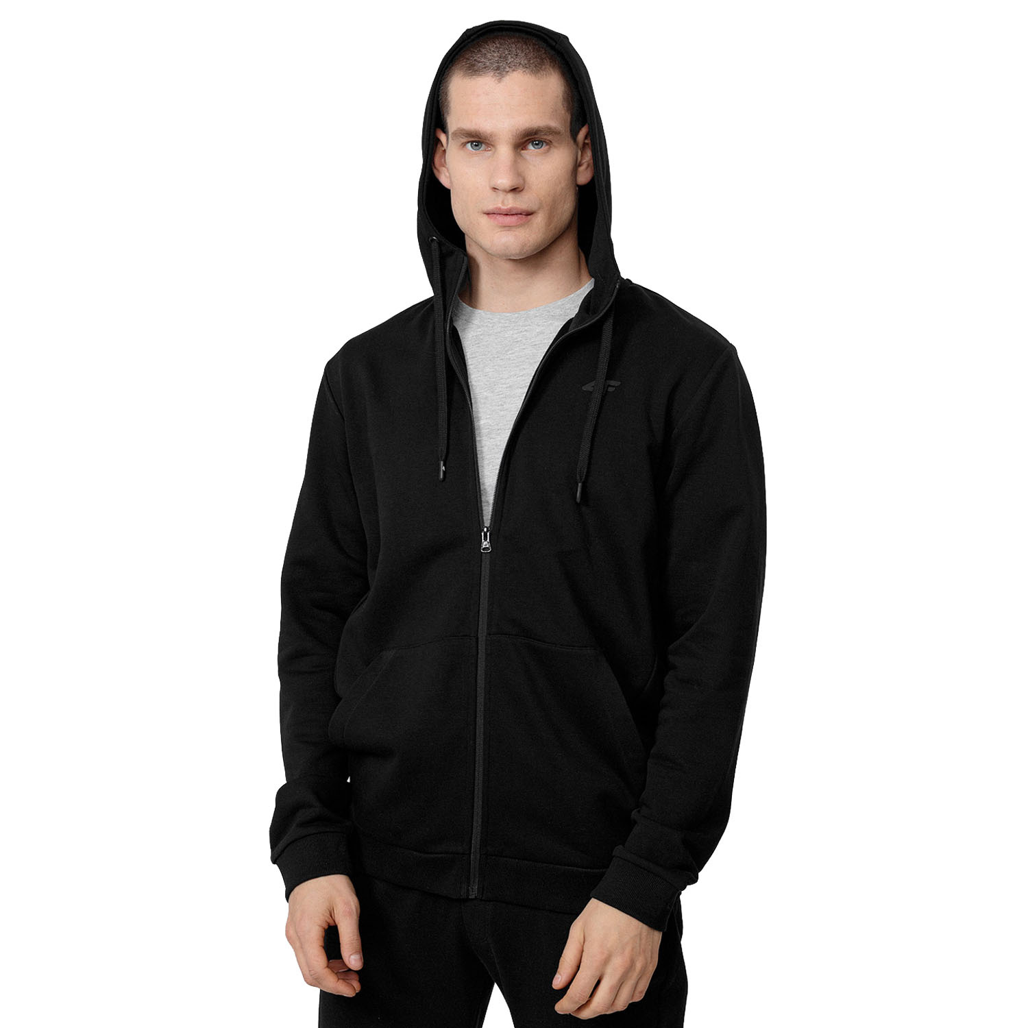 Bluza męska z kapturem rozpinana 4F H4L22-BLM353-20S