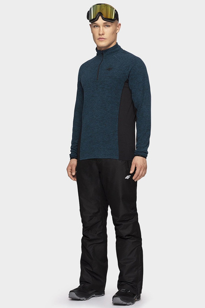 Bluza męska z kapturem rozpinana polarowa H4Z19-BIMP002-31M