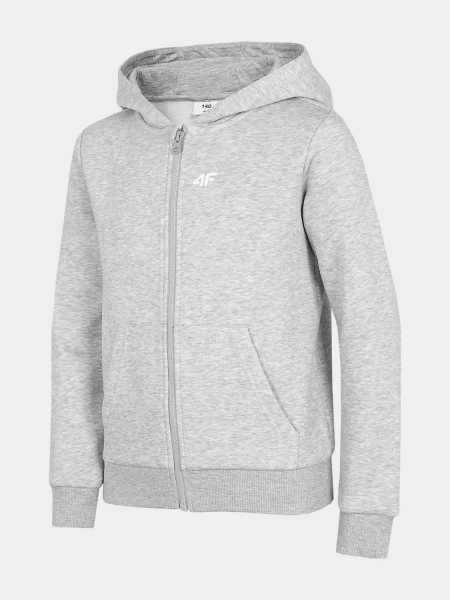 Bluza dziecięca z kapturem rozpinana 4F HJZ22-JBLD001-25M