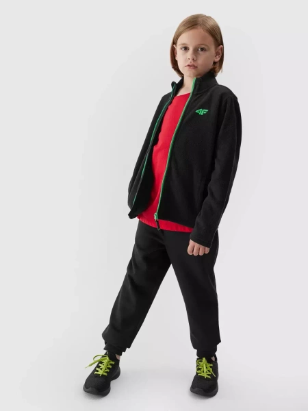 Bluza dziecięca rozpinana polarowa 4F 4FJAW23TFLEM105-20S