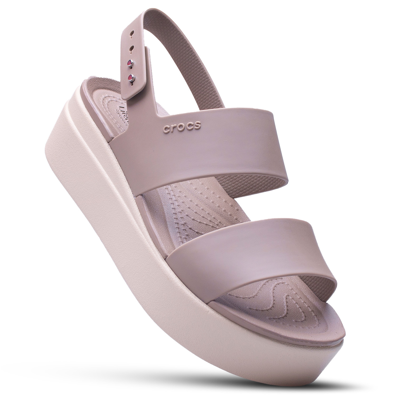 Sandały damskie Crocs Brooklyn Low Wedge 206453-15W