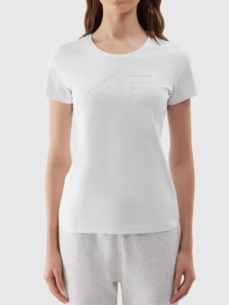 Koszulka damska 4F 4FWSS24TTSHF1163-10S 