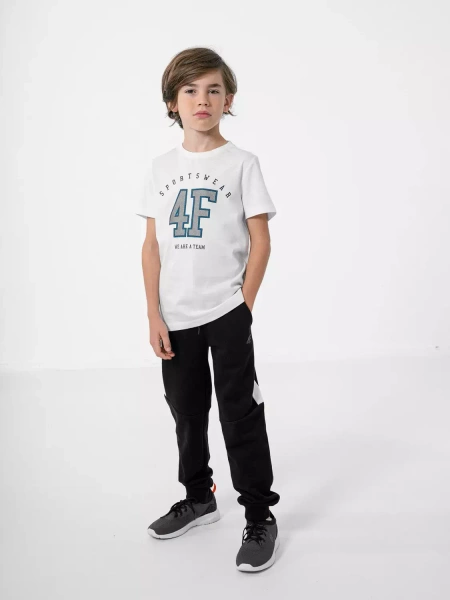 Koszulka dziecięca 4F HJZ22-JTSM008-10S