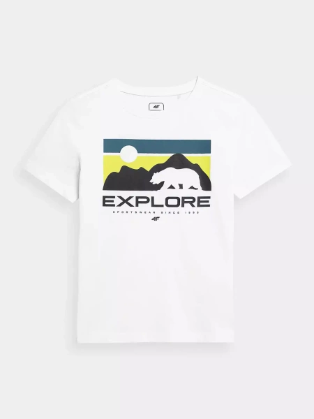 Koszulka dziecięca 4F 4FJSS23TTSHM322-10S