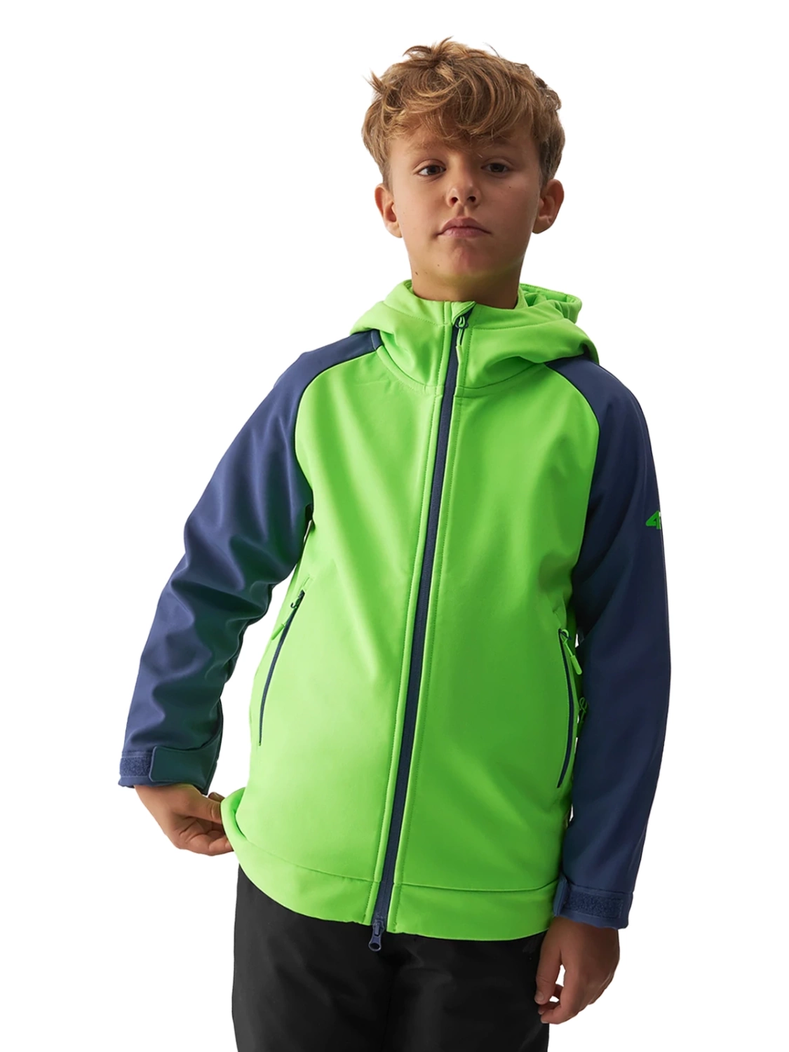 Kurtka dziecięca softshell 4F 4FJAW23TSOFM154-41N