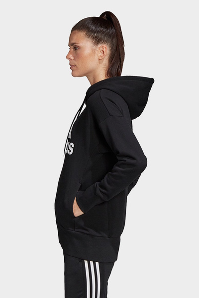 Bluza damska z kapturem adidas W BOS LONG HD FM1044