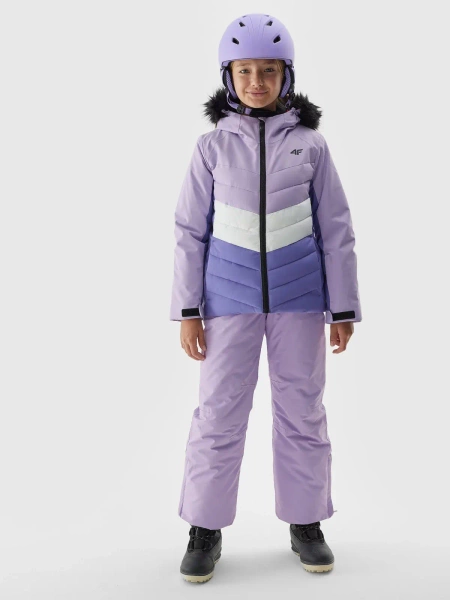 Kurtka dziecięca zimowa puchowa narciarska 4F 4FJAW23TTJAF296-52S 