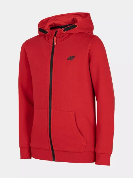 Bluza dziecięca z kapturem rozpinana 4F HJZ22-JBLM001-62S
