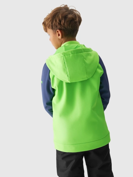Kurtka dziecięca softshell 4F 4FJAW23TSOFM154-41N