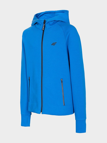 Bluza dziecięca z kapturem rozpinana 4F JUNIOR HJL22-JBLM005-36S