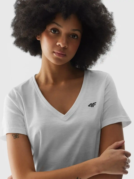 Koszulka damska 4F 4FWSS24TTSHF1162-10S 