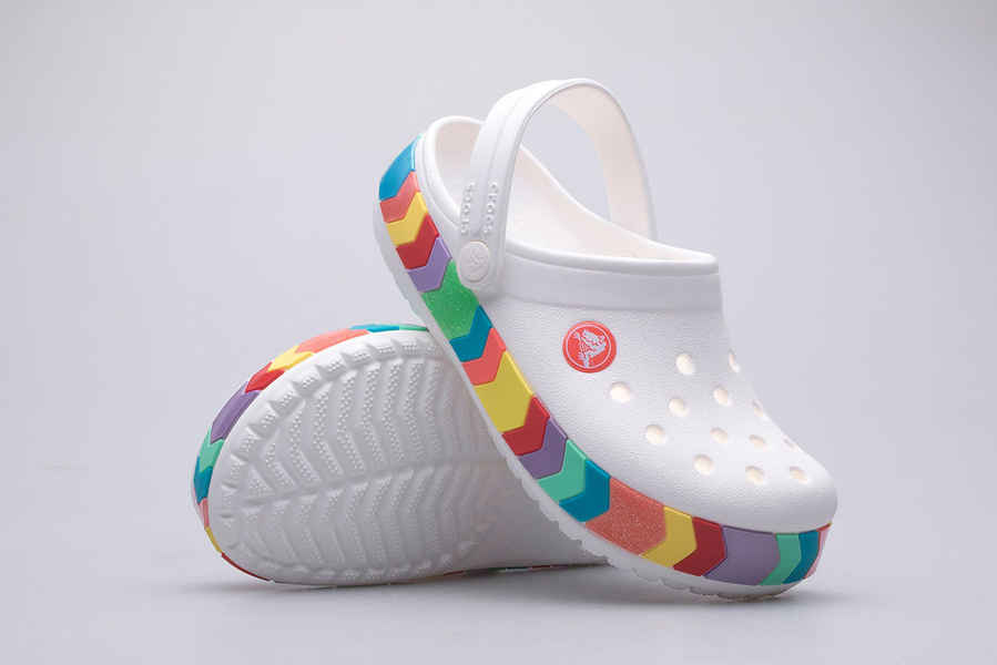 Chodaki CROCS CROCBAND CHEVRON KIDS 207007-100