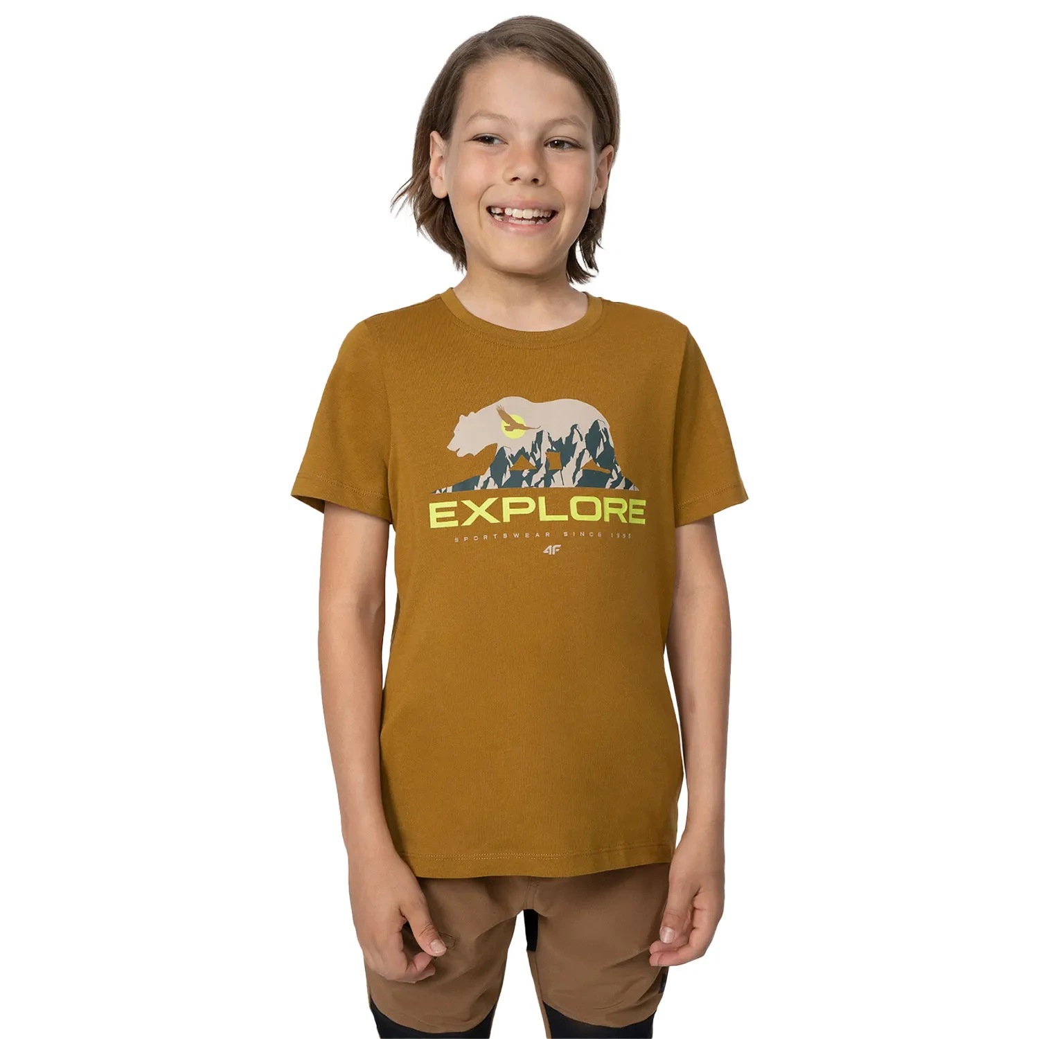 Koszulka dziecięca 4F 4FJSS23TTSHM323-82S