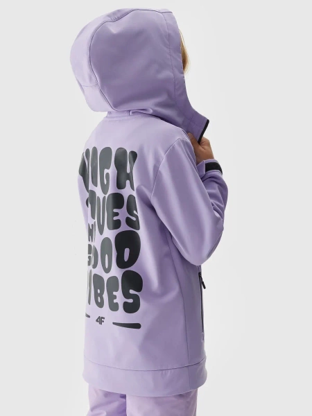 Kurtka dziecięca softshell  4F 4FJAW23TSOFF153-52S