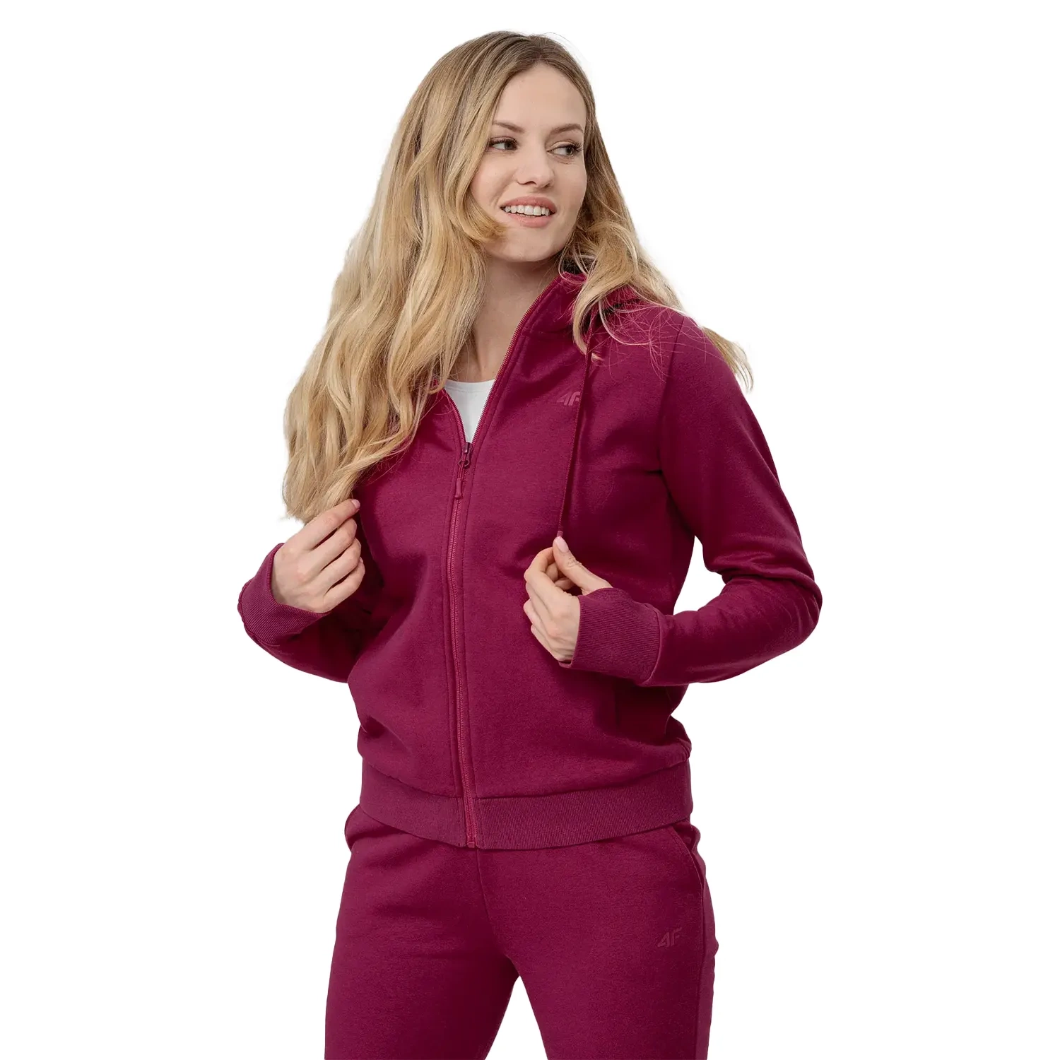 Bluza damska z kapturem rozpinana 4F H4Z22-BLD353-53S