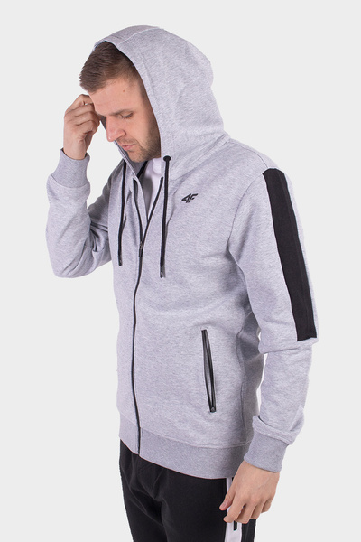 Bluza męska z kapturem rozpinana 4F H4L20-BLM003-27M