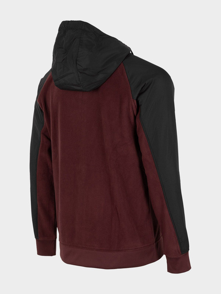 Bluza męska z kapturem rozpinana polarowa 4F H4Z21-BLM023-60S