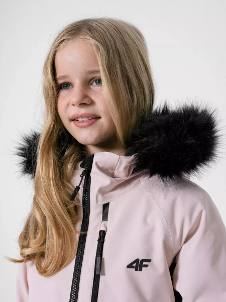 Kurtka dziecięca zimowa narciarska 4F HJZ22-JKUDN003-56S