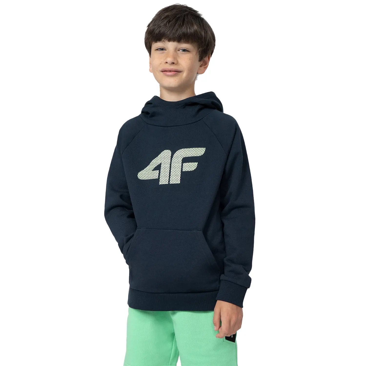 Bluza dziecięca z kapturem 4F 4FJSS23TSWSM220-31S