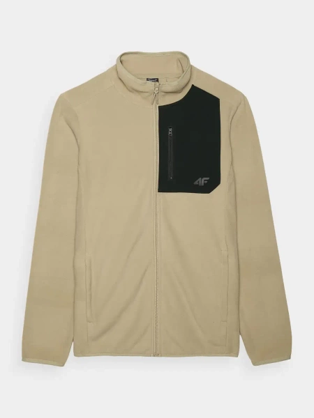 Bluza męska rozpinana polarowa 4F 4FWAW24TFLEM250-44S
