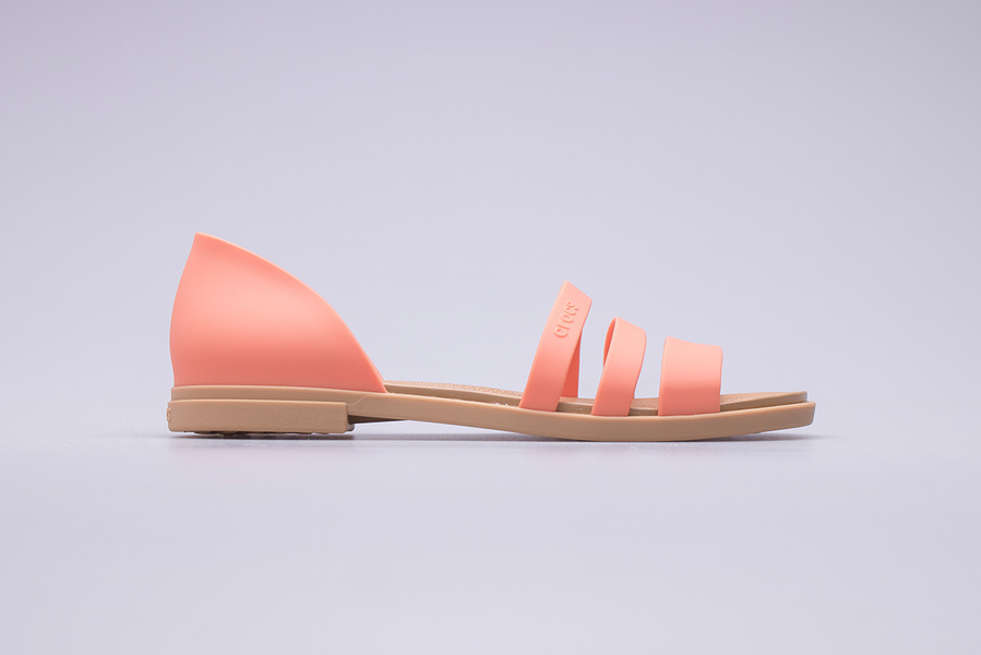 Sandały Crocs Tulum Open Flat W 206109-82R