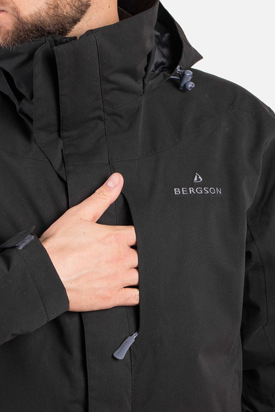 Kurtka męska BERGSON ASPECT STX 3w1 BLACK