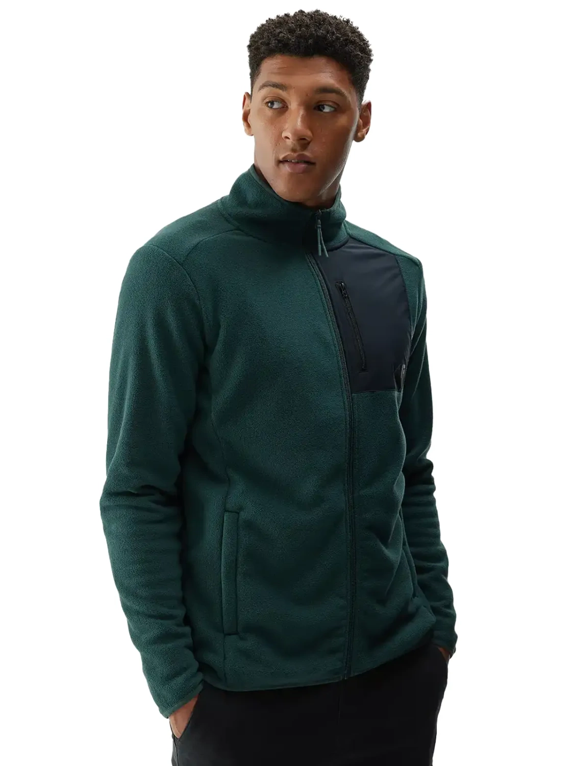 Bluza męska rozpinana polarowa 4F 4FWAW24TFLEM250-40S