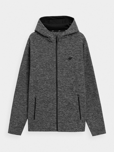 Bluza męska z kapturem rozpinana polarowa 4F NOSH4-PLM351-24M