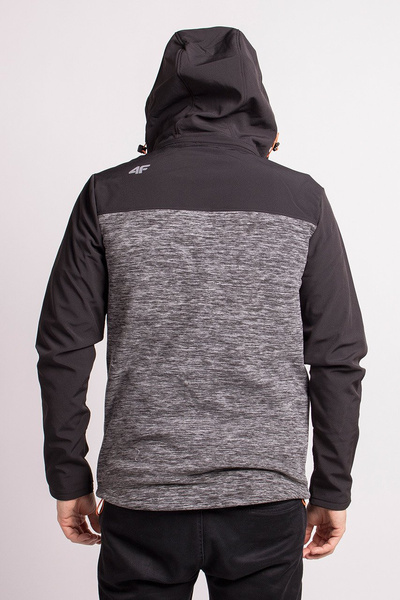 Bluza męska z kapturem rozpinana polarowa 4F H4Z18-PLM003-23M