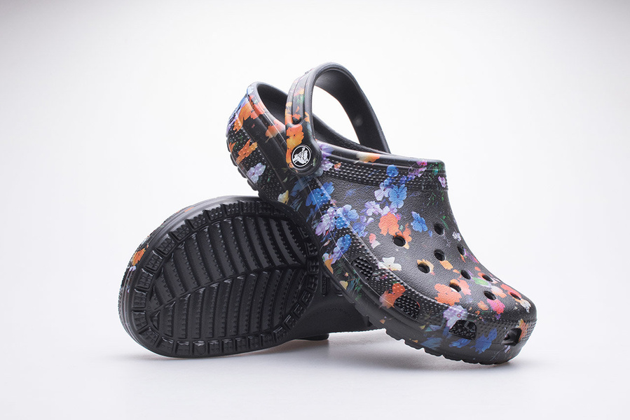 Chodaki CROCS CLASSIC FLORAL CLOG 206376-0C4