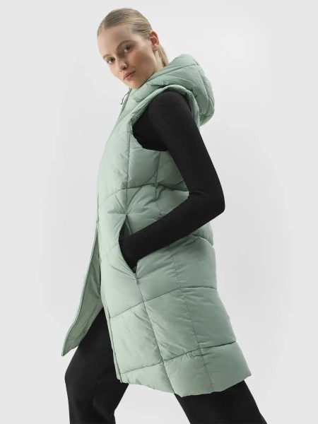 Kurtka damska puchowa bezrękawnik 4F 4FWSS24TVJAF114-42S