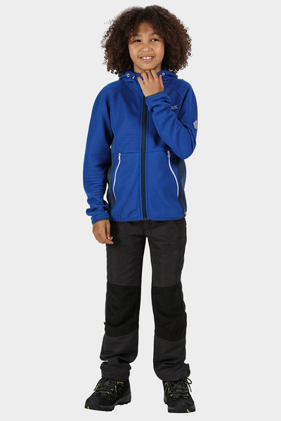 Bluza dziecięca z kapturem rozpinana polarowa REGATTA JENNING RKA297-UQ2