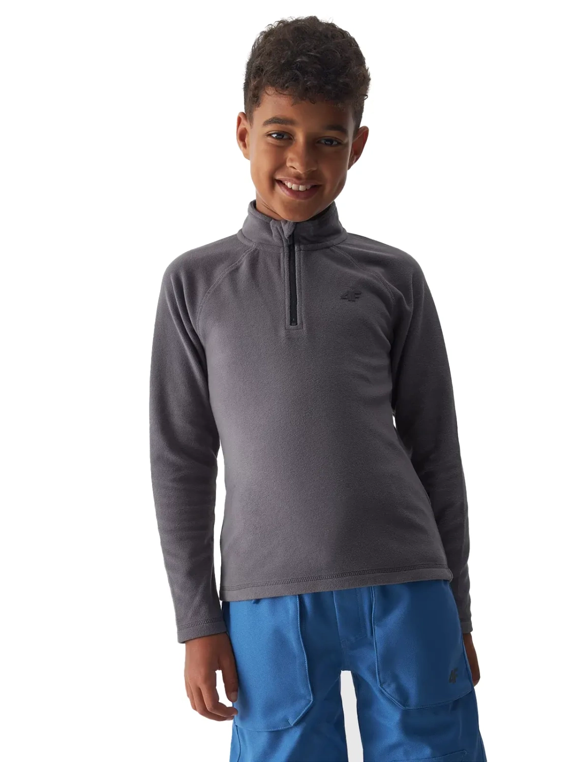 Bluza dziecięca polarowa 4F 4FJAW23UFLEM019-24S