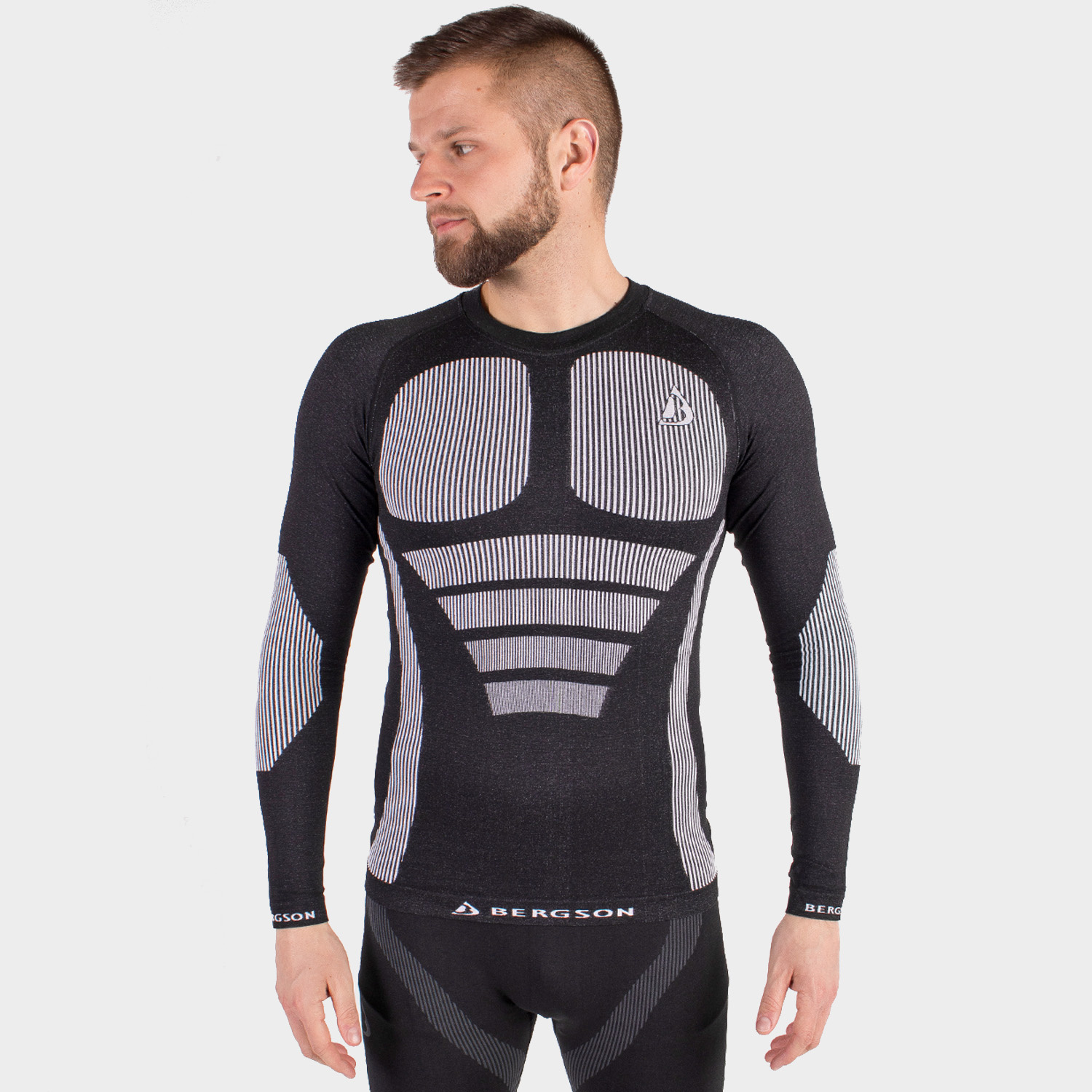 Koszulka męska termoaktywna BERGSON M LS BREEZE