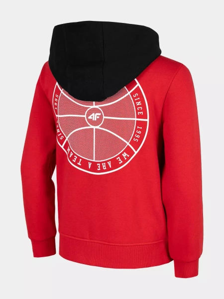 Bluza dziecięca z kapturem rozpinana 4F HJZ22-JBLM004-62S