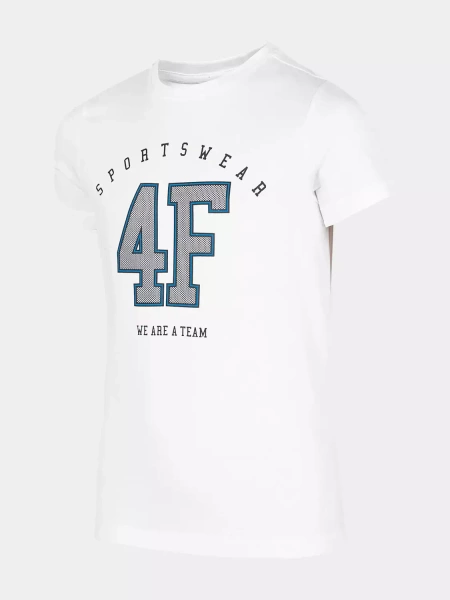 Koszulka dziecięca 4F HJZ22-JTSM008-10S