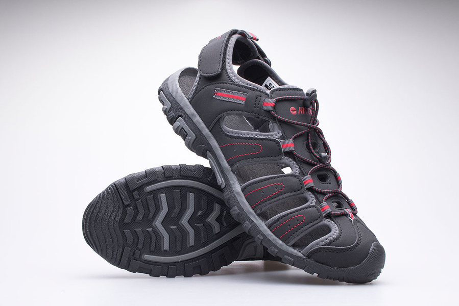 Sandały HI-TEC TIORE AVSSS21-HT-02 DARK GREY/RED