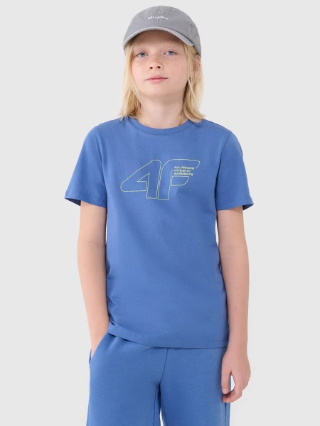 Koszulka dziecięca 4F 4FJWSS25TTSHM2185-34S