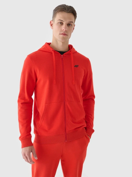 Bluza męska z kapturem rozpinana 4F 4FWMM00TSWSM1466-60S