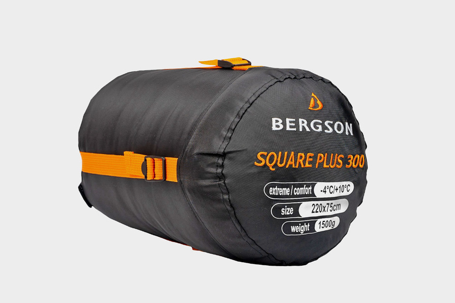 Śpiwór kwadratowy BERGSON SQUARE PLUS 300 BRG00126 BLACK