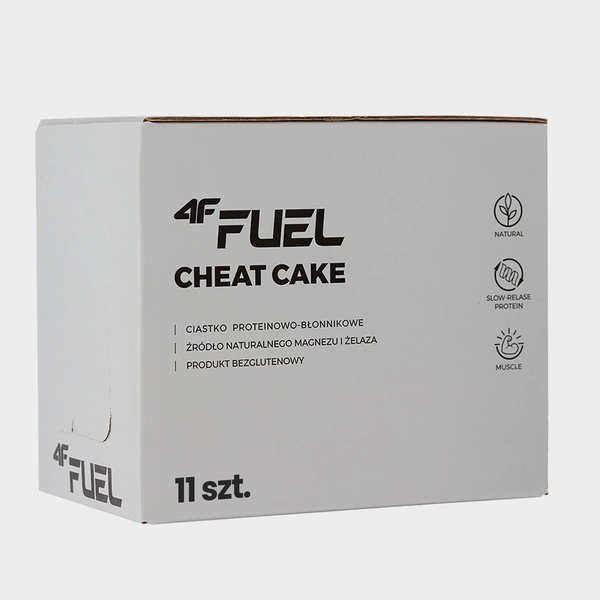 Opakowanie 11x Ciastko proteinowe 4F FUEL-CAKE002 czekolada - 50g
